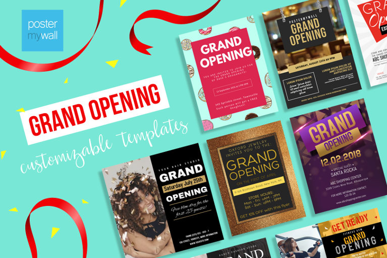 Grand opening templates